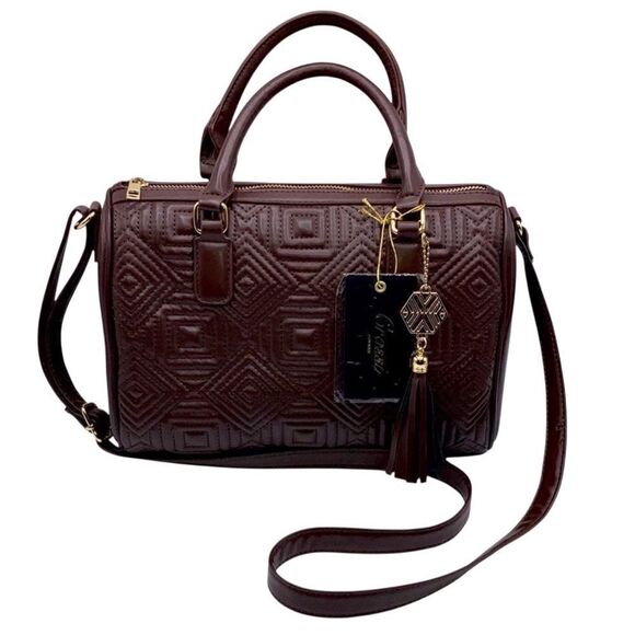 Women’s Crossi New York Quilted Hand Bag Crossbody Purse - Picture 1 of 7
